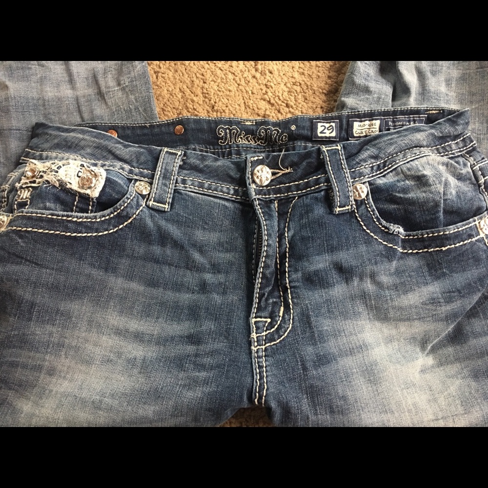 Miss me crop jeans